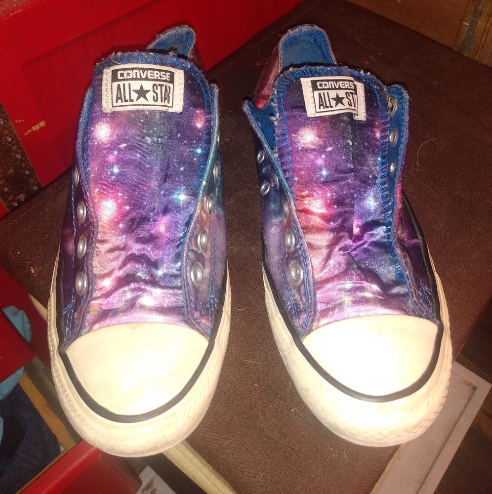 Converse galaxy shoes